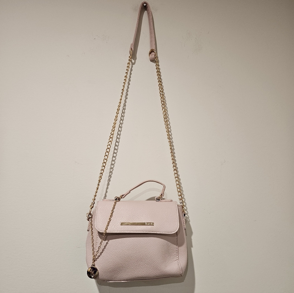 Kensie Pink Shoulder Bag With Chain